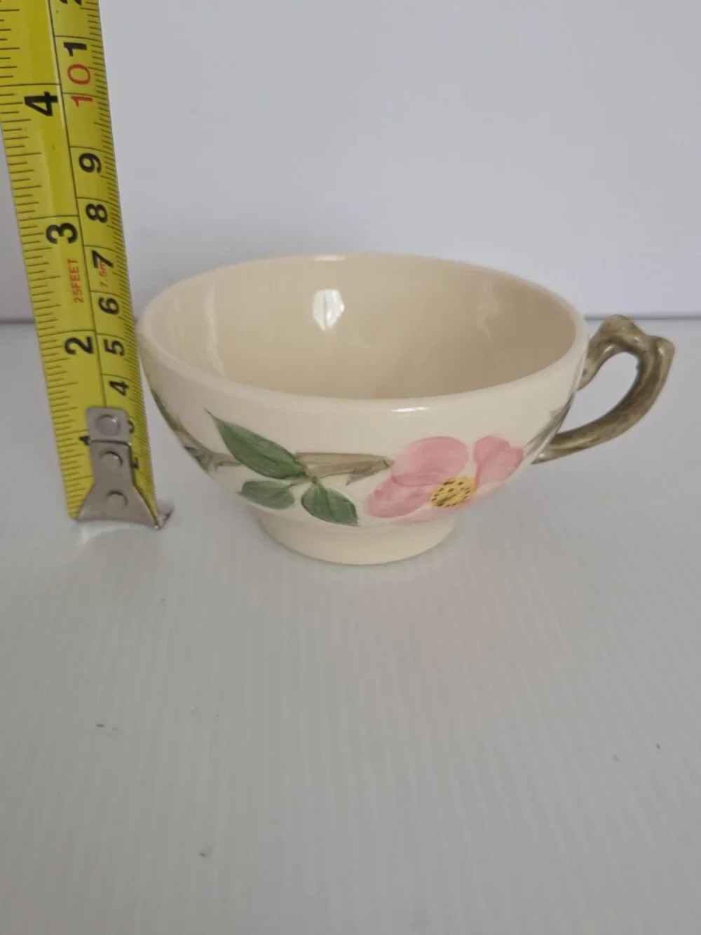 Franciscan Desert Rose Cups Hand Painted Teacups Cups & Saucers England Set of 2